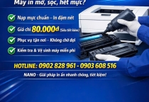 NANO – DỊCH VỤ NẠP MỰC IN CHỈ 80.000Đ | NHANH – ĐẸP – TIẾT KIỆM