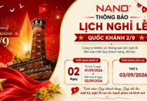 THÔNG BÁO LỊCH NGHỈ LỄ QUỐC KHÁNH 2/9/2026