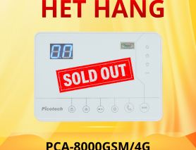 THÔNG BÁO: TẠM HẾT HÀNG TRUNG TÂM BÁO ĐỘNG PICOTECH PCA-8000GSM/4G