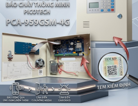 (HOT) TRUNG TÂM BÁO ĐỘNG/BÁO CHÁY THÔNG MINH PICOTECH PCA-959GSM-4G ĐÃ CÓ TEM KIỂM ĐỊNH PCCC