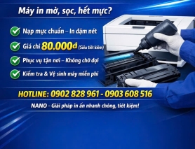 NANO – DỊCH VỤ NẠP MỰC IN CHỈ 80.000Đ | NHANH – ĐẸP – TIẾT KIỆM