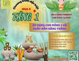 Chương trình đặc biệt: MUA 5 TẶNG 1 vào mùng 1 và ngày rằm hàng tháng