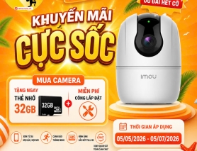 (THÁNG 5) KHUYẾN MÃI HÈ RỰC RỠ DÀNH CHO KHÁCH LẺ – MUA CAMERA TẶNG NGAY THẺ NHỚ 32GB + MIỄN PHÍ LẮP ĐẶT