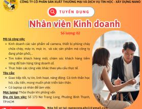TUYỂN DỤNG: NHÂN VIÊN KINH DOANH (ONLINE)