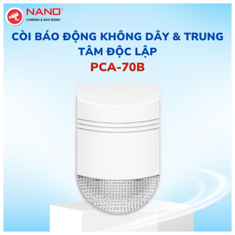 CÒI BÁO ĐỘNG KHÔNG DÂY & TRUNG TÂM ĐỘC LẬP - MODEL: PCA-70B